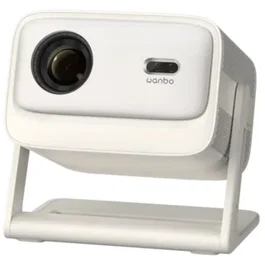 Wanbo Vali 1 Pro Proyector Portátil 900 Lúmenes ANSI Full HD 1080p con Google TV Netflix HDMI Bluetooth WiFi Beige